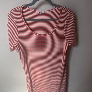 Madewell striped t-shirt dress size Medium